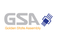 GSA logo in grey letters with a blue hashtag symbol and the phrase "daschiefercommunity" in yellow below.